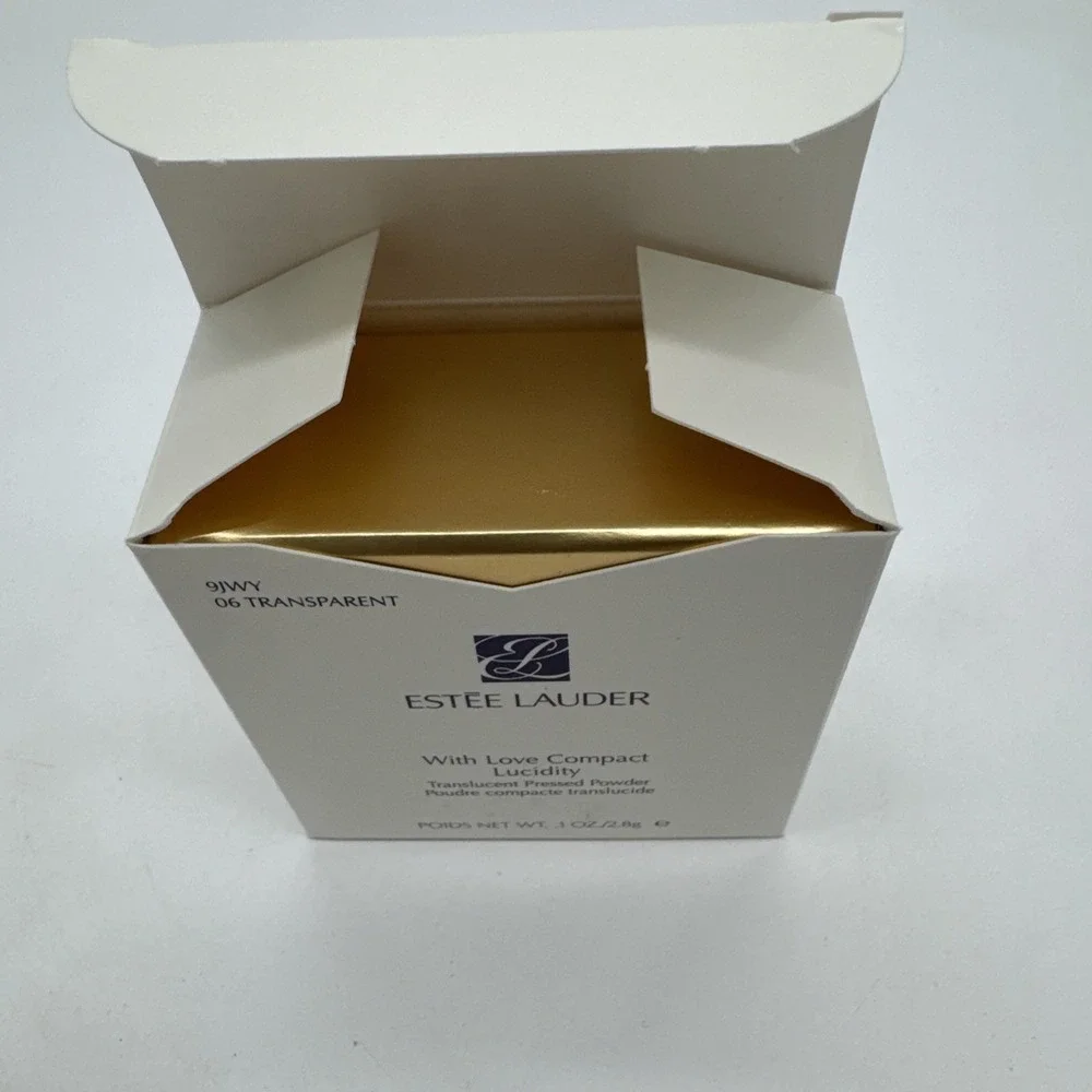 Estee Lauder WITH LOVE COMPACT Lucidity Pressed Powder 06 Transparent New In Box
